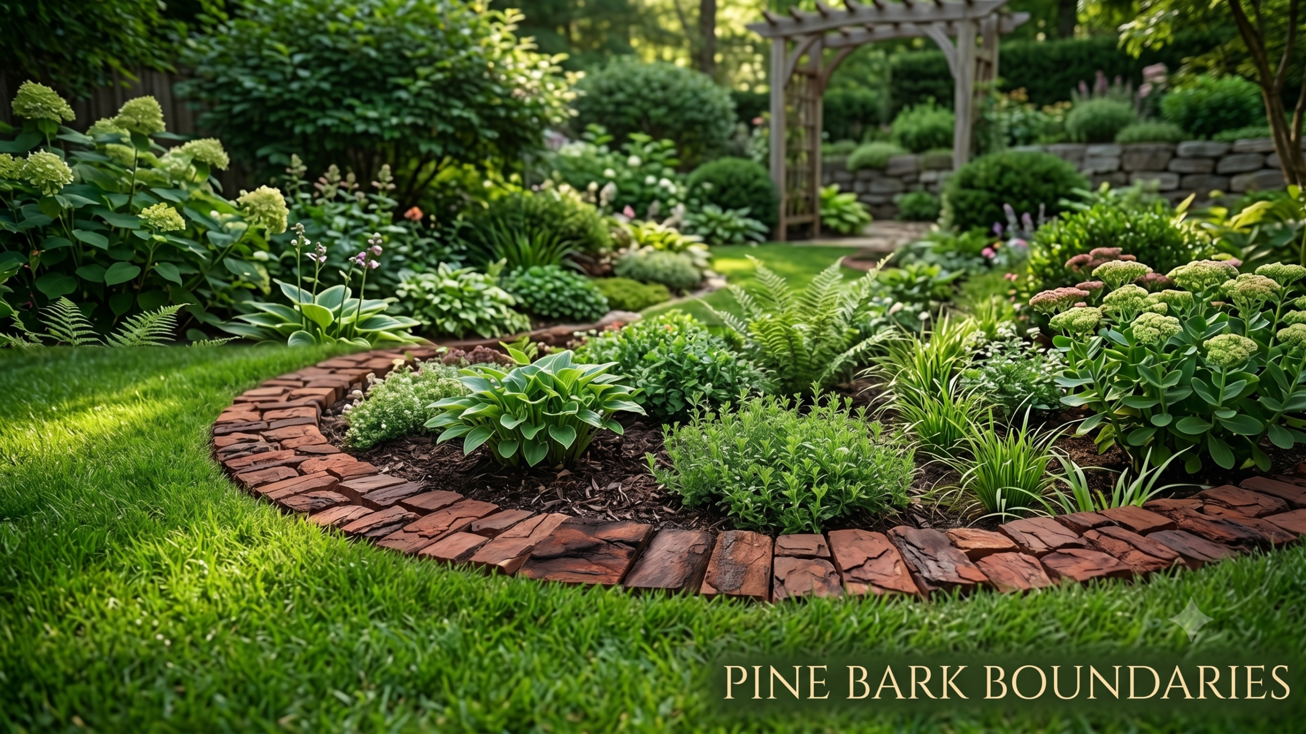 Pine Bark Garden Boundaries
