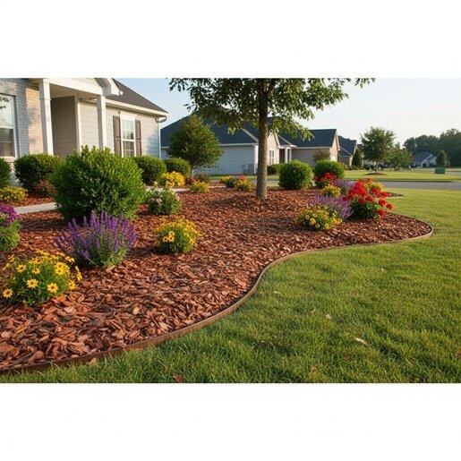 Pine bark mulch landscaping garden