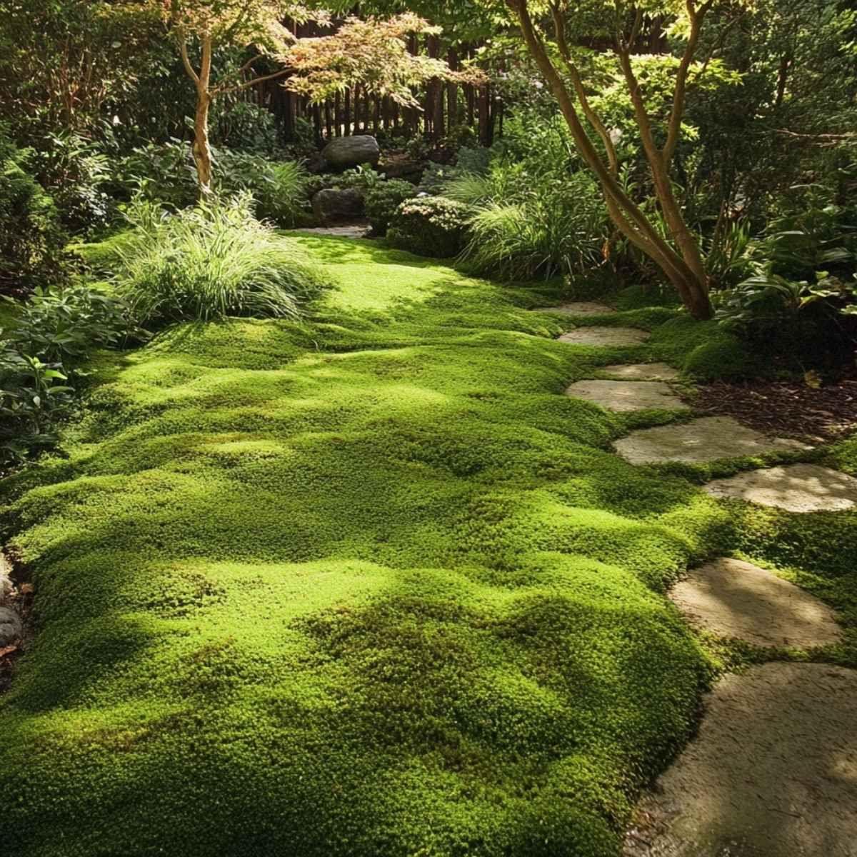 Natural moss grass for gardening