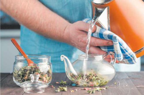 Dried herbal materials for infusion
